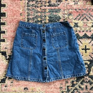 Denim mini skirt